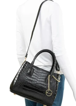 Discount LAURINA , Tasche, Damen, mit abnehmbarem, verstellbarem Umhängeriemen SCHWARZ