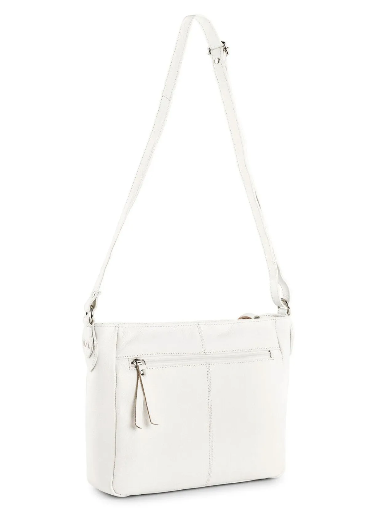 New LAURINA , Tasche, Damen, mit verstellbarem Umhängeriemen WEISS