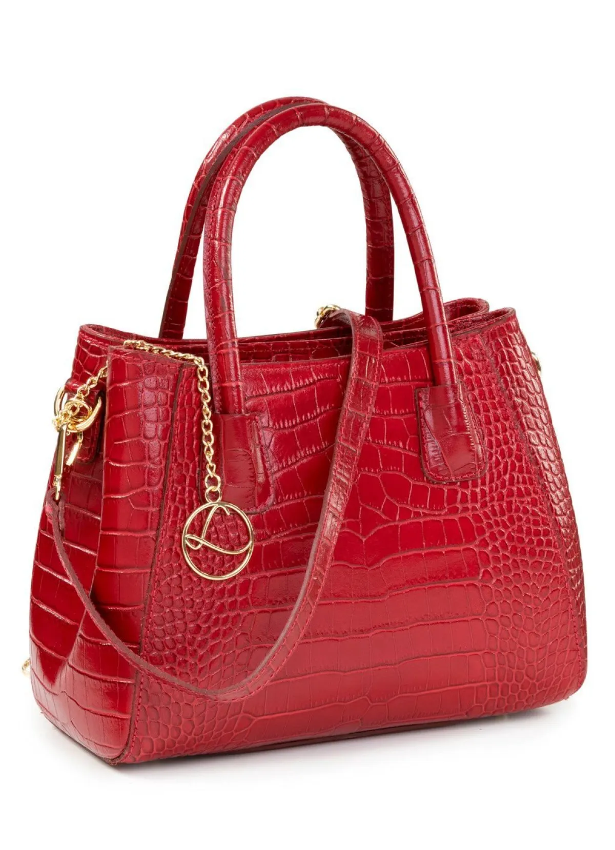 Discount LAURINA , Tasche, Damen, mit abnehmbarem, verstellbarem Umhängeriemen RUBINROT