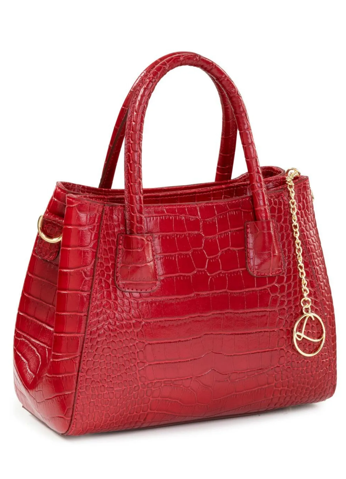 Discount LAURINA , Tasche, Damen, mit abnehmbarem, verstellbarem Umhängeriemen RUBINROT