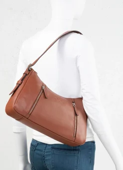 Clearance LAURINA , Tasche, Damen, mit verstellbarem Riemen MARONE