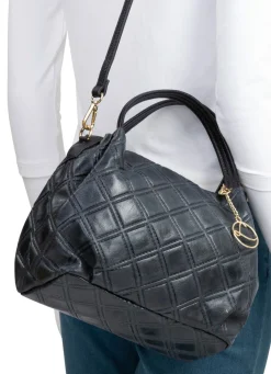 New LAURINA , Tasche, Damen, mit abnehmbarem, verstellbarem Umhängeriemen SCHWARZ