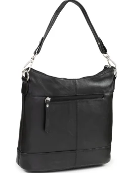 Outlet LAURINA , Tasche, Damen, mit verstellbarem, abnehmbarem Umhängeriemen SCHWARZ