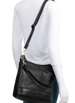 Outlet LAURINA , Tasche, Damen, mit verstellbarem, abnehmbarem Umhängeriemen SCHWARZ