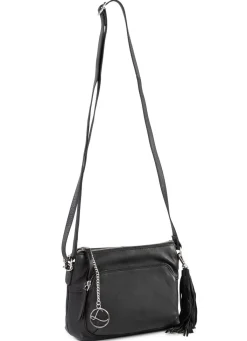 Discount LAURINA , Tasche, Damen, mit verstellbarem Umhängeriemen SCHWARZ