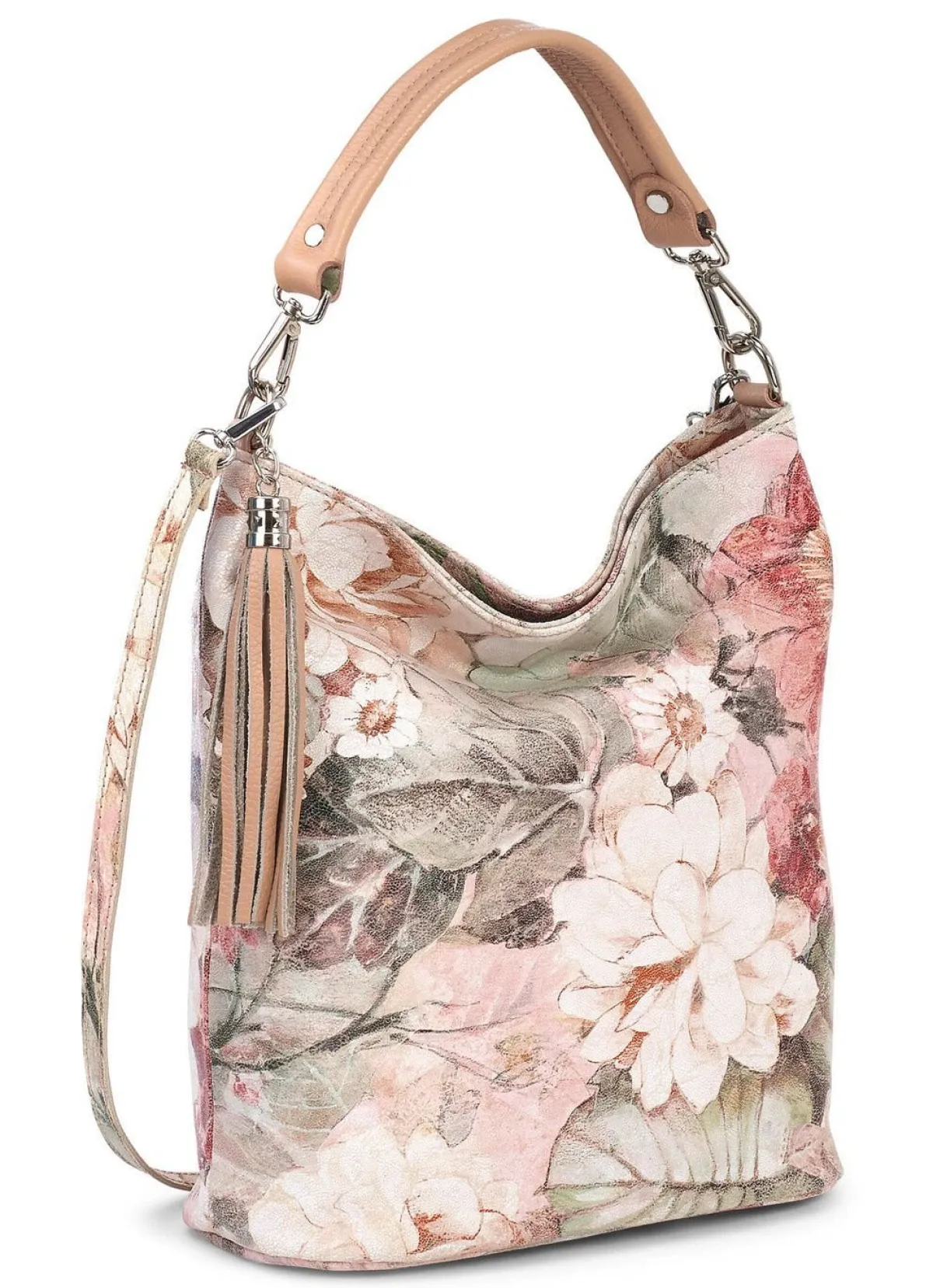 Clearance LAURINA , Tasche, Damen, mit verstellbarem Umhängeriemen ROSA-ECRU