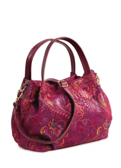 New LAURINA , Tasche, Damen, mit abnehmbarem, verstellbarem Umhängeriemen RUBINROT-BUNT