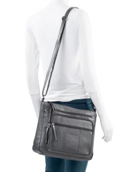 Best LAURINA , Tasche, Damen, mit verstellbarem Umhängeriemen GRAU