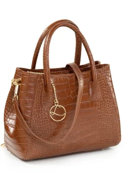 LAURINA , Tasche, Damen, mit abnehmbarem, verstellbarem Umhängeriemen COGNAC