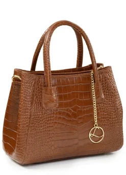 LAURINA , Tasche, Damen, mit abnehmbarem, verstellbarem Umhängeriemen COGNAC