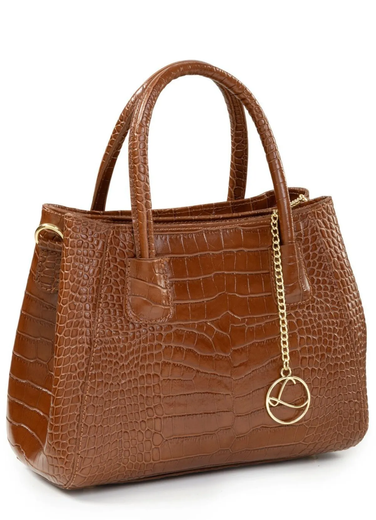 LAURINA , Tasche, Damen, mit abnehmbarem, verstellbarem Umhängeriemen COGNAC
