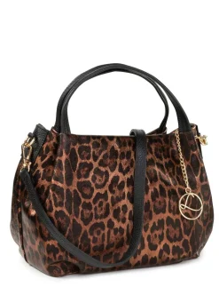 LAURINA , Tasche, Damen, mit abnehmbarem, verstellbarem Umhängeriemen SCHWARZ-BRONZE
