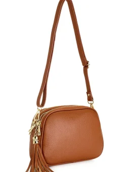 Online LAURINA , Tasche, Damen, mit abnehmbarem Umhängeriemen COGNAC