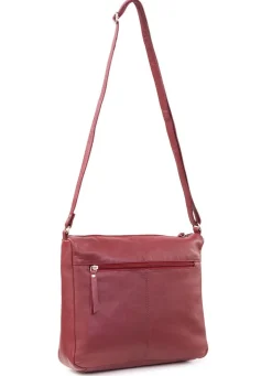 Best LAURINA , Tasche, Damen, mit verstellbarem Umhängeriemen BURGUND
