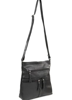 Discount LAURINA , Tasche, Damen, mit verstellbarem Umhängeriemen SCHWARZ