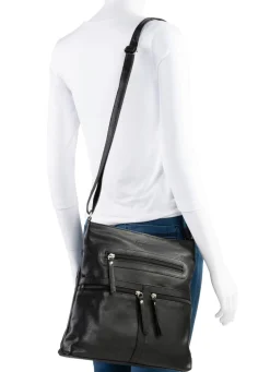 Discount LAURINA , Tasche, Damen, mit verstellbarem Umhängeriemen SCHWARZ