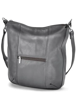 Outlet LAURINA , Tasche, Damen, mit verstellbarem Umhängeriemen GRAU