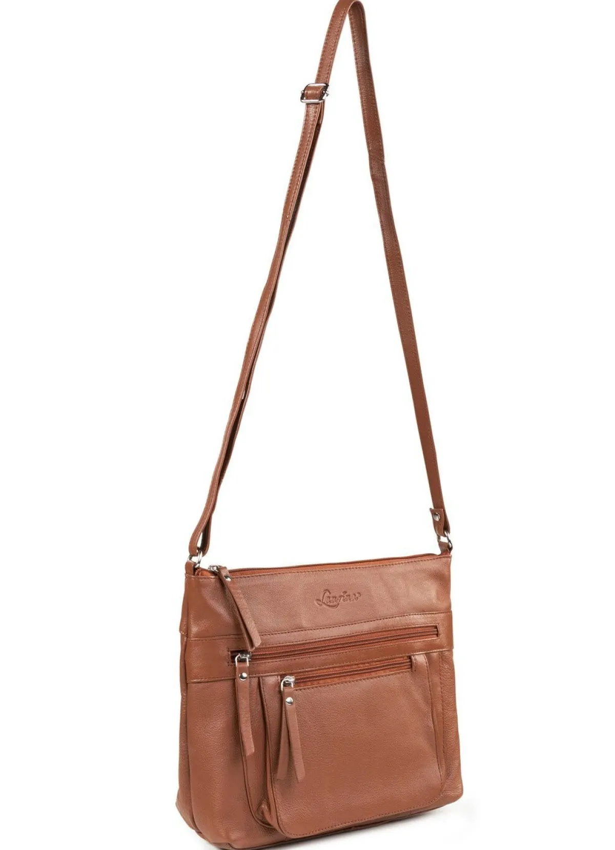 Best LAURINA , Tasche, Damen, mit verstellbarem Umhängeriemen COGNAC