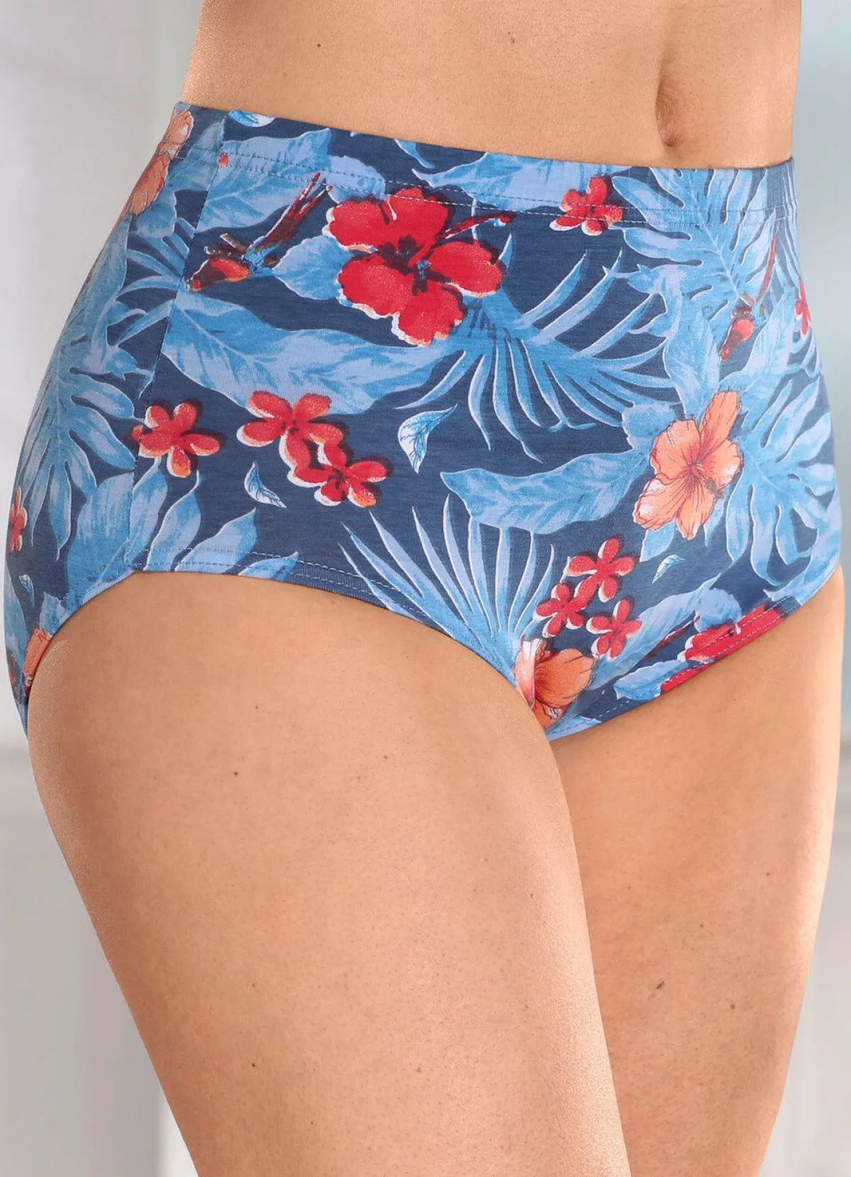 Best MONAMI Laurina Viererpack Slips mit Floraldessin JEANSBLAU-BUNT