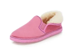 Online LAURINA , warme Damen-Hausschuhe, mit Gummizug ROSA