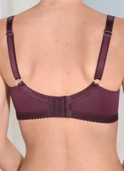 Online LAURINA Zweierpack BH mit farbharmonischer Elastikspitze 1X BORDEAUX, 1X PUDER