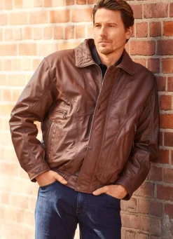 Online BADER Lederblouson in 3 Farben COGNAC