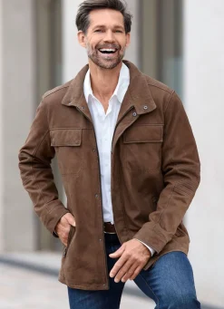 Clearance BADER Lederjacke mit Brusttaschen NUSS