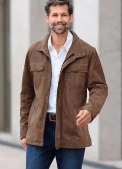 Clearance BADER Lederjacke mit Brusttaschen NUSS