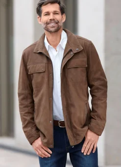 Clearance BADER Lederjacke mit Brusttaschen NUSS