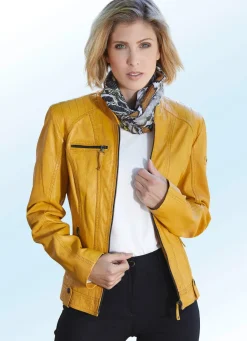 Best CABRINI Lederkurzjacke von "" ANTIK MAISGELB
