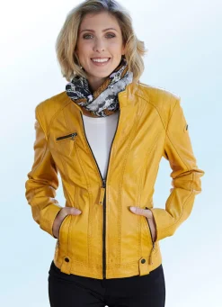 Best CABRINI Lederkurzjacke von "" ANTIK MAISGELB