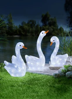 Outlet BADER LED-Schwan in 3 Ausführungen transparent