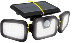 Best BADER LED-Strahler Panta Trio Solar SCHWARZ