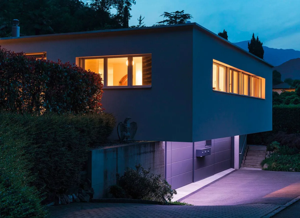 Best BADER LED-Strahler Panta Trio Solar SCHWARZ