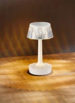 Sale BADER LED-Tischleuchte mit Kristall-Effekt WEISS