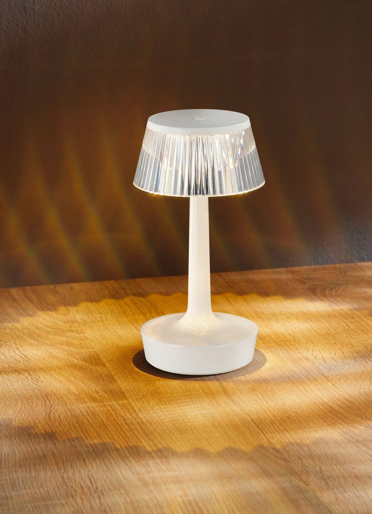 Sale BADER LED-Tischleuchte mit Kristall-Effekt WEISS