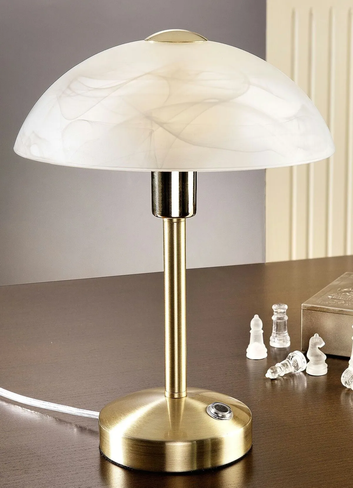 Online BADER LED-Touch-Tischleuchte mit 4-stufiger Touchfunktion MESSING