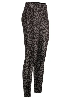 KLAUS MODELLE MADE IN GERMANY Leggings SCHWARZ-KUPFERFARBEN