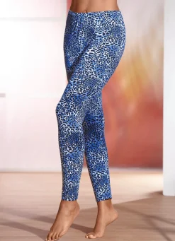 Outlet PLANTIER Leggings mit Animal-Print SCHWARZ-ECRU-BLAU