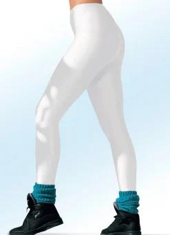 BADER Leggings mit Glanz-Effekt in 4 Farben WEISS