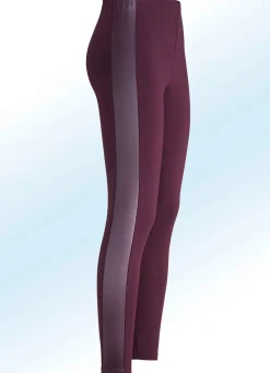 Clearance BADER Leggings im interresanten Materialmix BORDEAUX