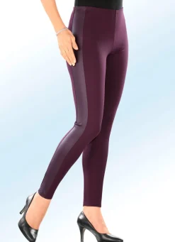 Clearance BADER Leggings im interresanten Materialmix BORDEAUX