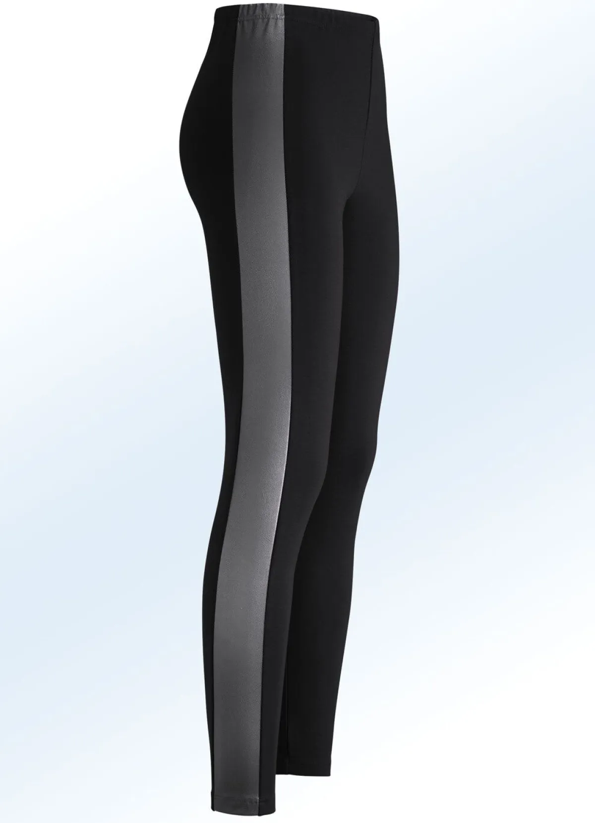 Outlet BADER Leggings im interresanten Materialmix SCHWARZ