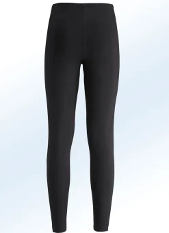 Outlet BADER Leggings im interresanten Materialmix SCHWARZ