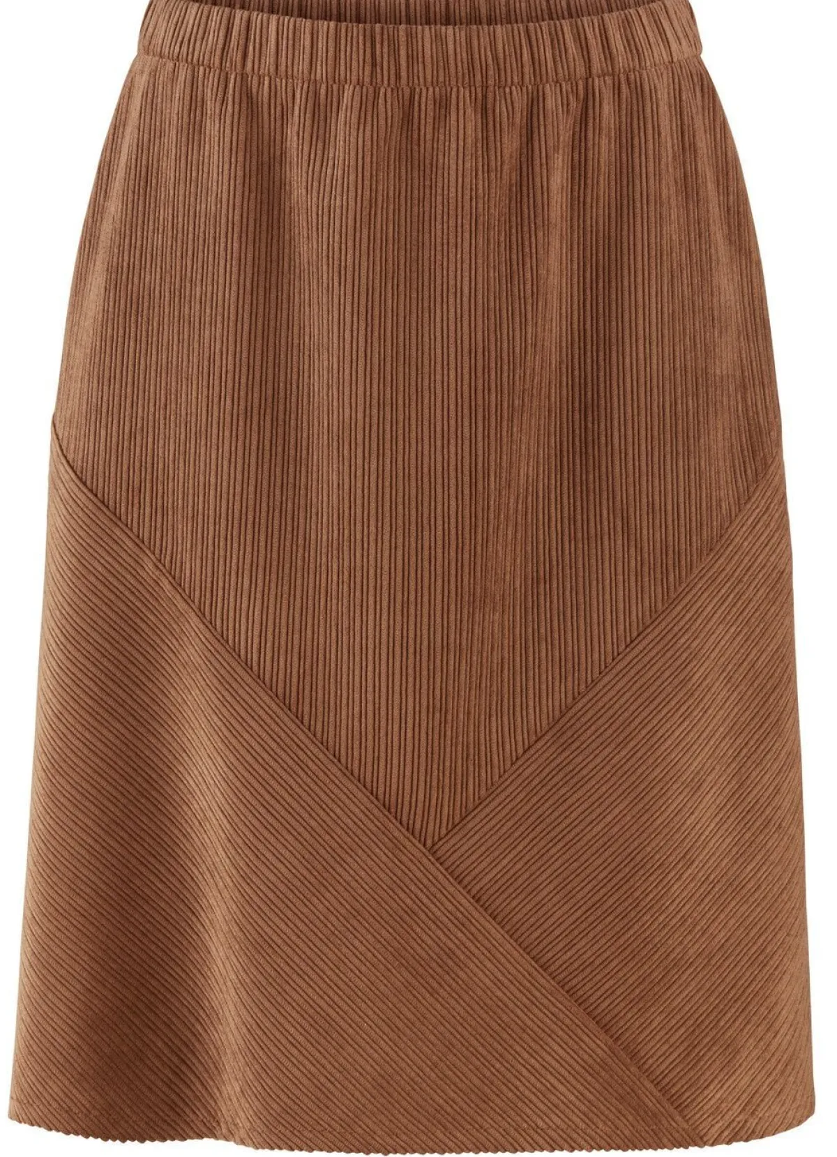 Outlet KLAUS MODELLE MADE IN GERMANY Leicht ausgestellter Rock COGNAC