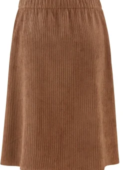 Outlet KLAUS MODELLE MADE IN GERMANY Leicht ausgestellter Rock COGNAC