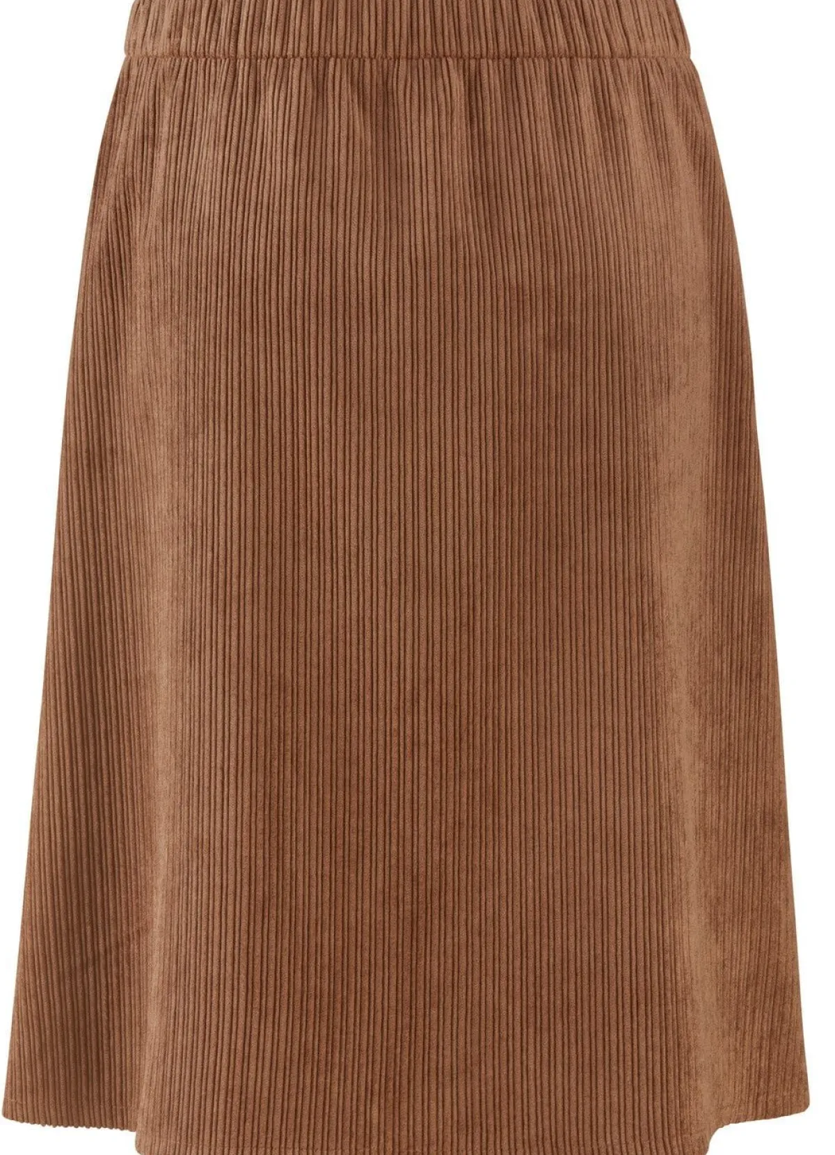 Outlet KLAUS MODELLE MADE IN GERMANY Leicht ausgestellter Rock COGNAC