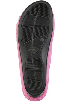 Discount BADER Leichte Damen-Pantoletten, Weite G, mit Klettverschluss PINK