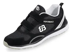 Sale BADER Leichte Herren-Slipper, mit herausnehmbarem Fußbett SCHWARZ-WEISS