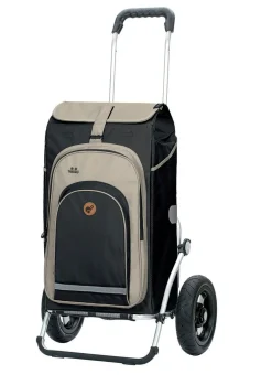 ANDERSEN Leichter und leiser Einkaufsroller Royal Shopper SCHWARZ